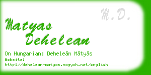 matyas dehelean business card